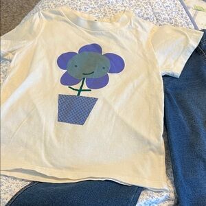 Flapdoodle pants and royal apparel top.